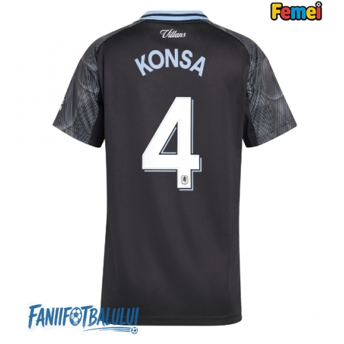 Aston Villa Ezri Konsa #4 Tricou Fotbal Replică 2025-26 Femei Deplasare Aston Villa Ezri Konsa #4 Tricou Fotbal Replică 2025-26 Femei Deplasare